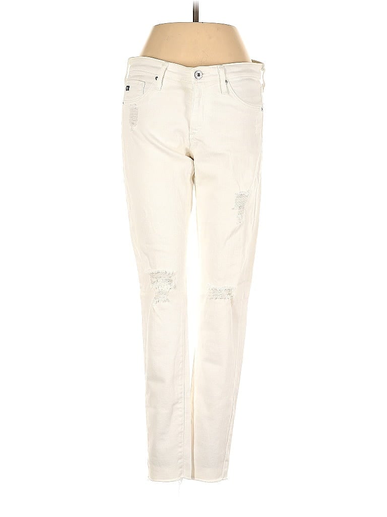 Pre-owned Adriano Goldschmied Jeans In White