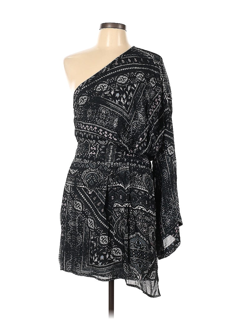 IRO 100% Viscose Graphic Black Casual Dress Size 40 (FR) - photo 1