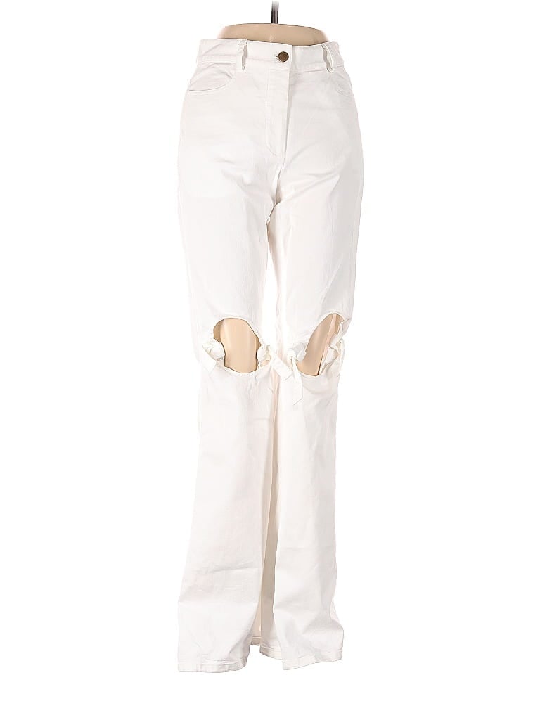 Rosie Assoulin Ivory Jeans Size 2 - photo 1
