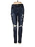 American Eagle Outfitters Marled Tortoise Hearts Stars Blue Jeans Size 2 - photo 1