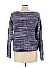 Old Navy Marled Tweed Color Block Blue Pullover Sweater Size L - photo 2