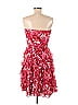 White House Black Market 100% Polyester Floral Motif Floral Pink Casual Dress Size 8 - photo 2