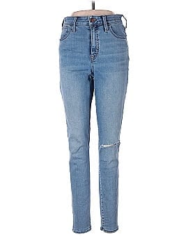 Madewell Tall Curvy Roadtripper Authentic Jeans in Benton Wash: Knee-Rip Edition (view 1)