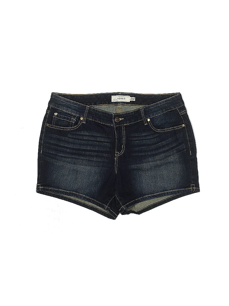 Torrid Blue Denim Shorts Size 18 (Plus) - photo 1