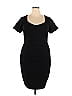 Torrid 100% Polyester Solid Black Casual Dress Size 2X Plus (2) (Plus) - photo 1