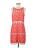 Kensie 100% Nylon Jacquard Aztec Or Tribal Print Red Casual Dress Size M - photo 1