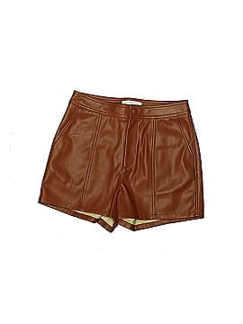 By Anthropologie Faux Leather Shorts (view 1)