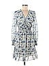 Max Studio 100% Polyester Floral Motif Paisley Baroque Print Blue Casual Dress Size M - photo 1