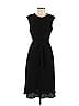 Lauren by Ralph Lauren Solid Black Casual Dress Size 10 - photo 1