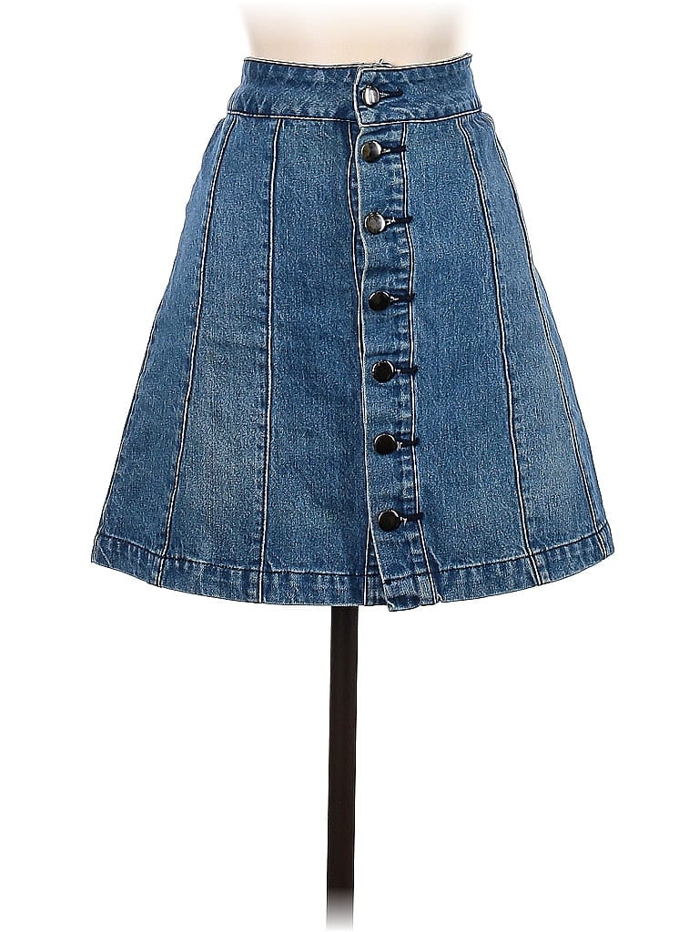 BDG 100% Baumwolle Blue Denim Skirt Size S - photo 1
