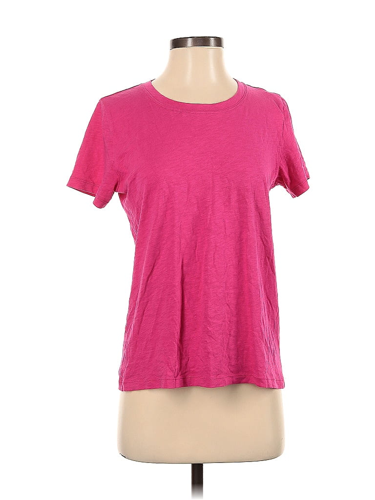 J.Crew Factory Store 100% Cotton Marled Pink Short Sleeve T-Shirt Size S - photo 1