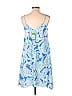 Lilly Pulitzer 100% Polyester Paisley Tropical Blue Casual Dress Size L - photo 2