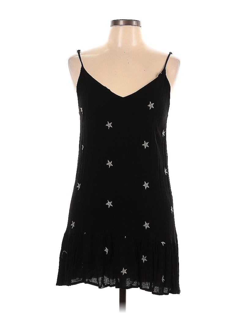 Storia 100% Rayon Stars Black Casual Dress Size L - photo 1