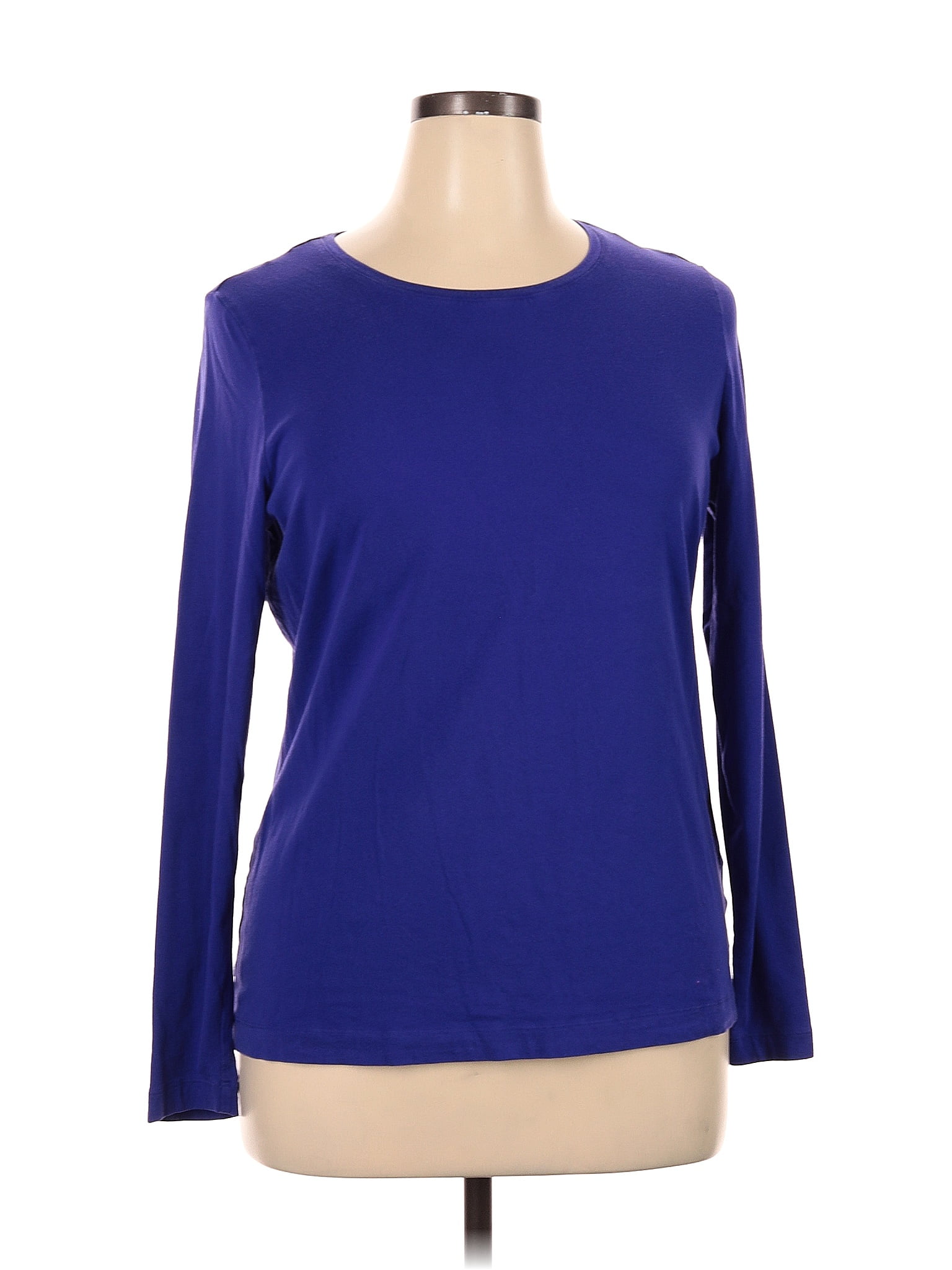 Lands' End Purple Long Sleeve T-Shirt Size XL - 71% off | ThredUp