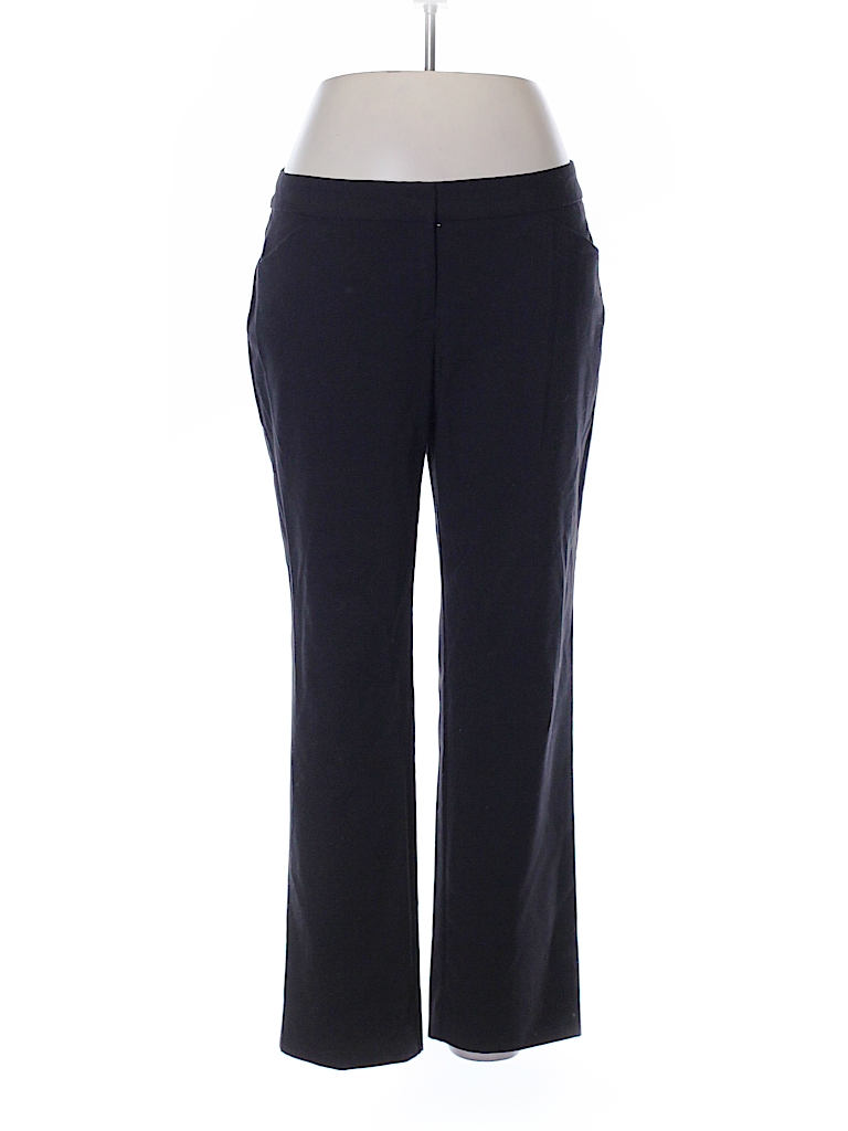 Roz & Ali Solid Black Dress Pants Size 12 - 98% off | thredUP