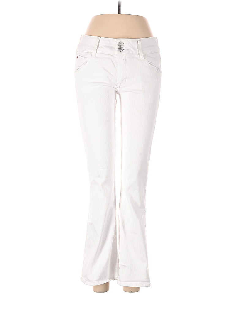 Hudson Jeans Hearts White Jeans 27 Waist - photo 1