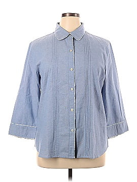 City Blues by Koret 3/4 Sleeve Button-Down Shirt (view 1)