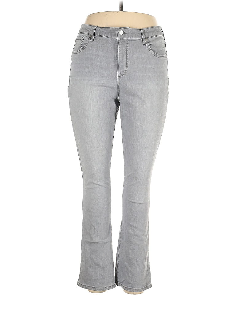 Isaac Mizrahi LIVE! Gray Jeans Size 14 - photo 1