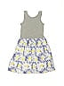 Gap Kids 100% Cotton Floral Motif Gray Dress Size 14 - 16 - photo 2