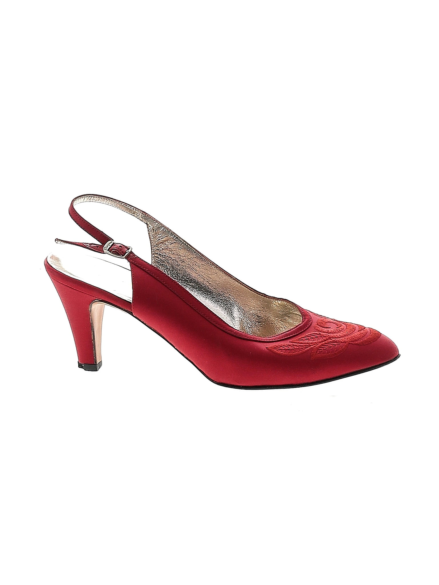 Salvatore Ferragamo Color Block Red Heels Size 5 1/2 - 82% off 