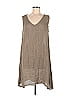 Flax 100% Linen Marled Gray Casual Dress Size 6 (S) - photo 1