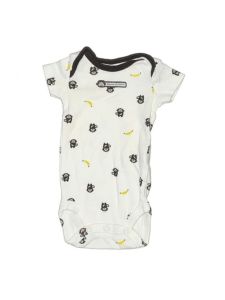 Click to view more detailed imagery on our partner's website Pre-owned Carter's Babies' Short Sleeve Onesie In White