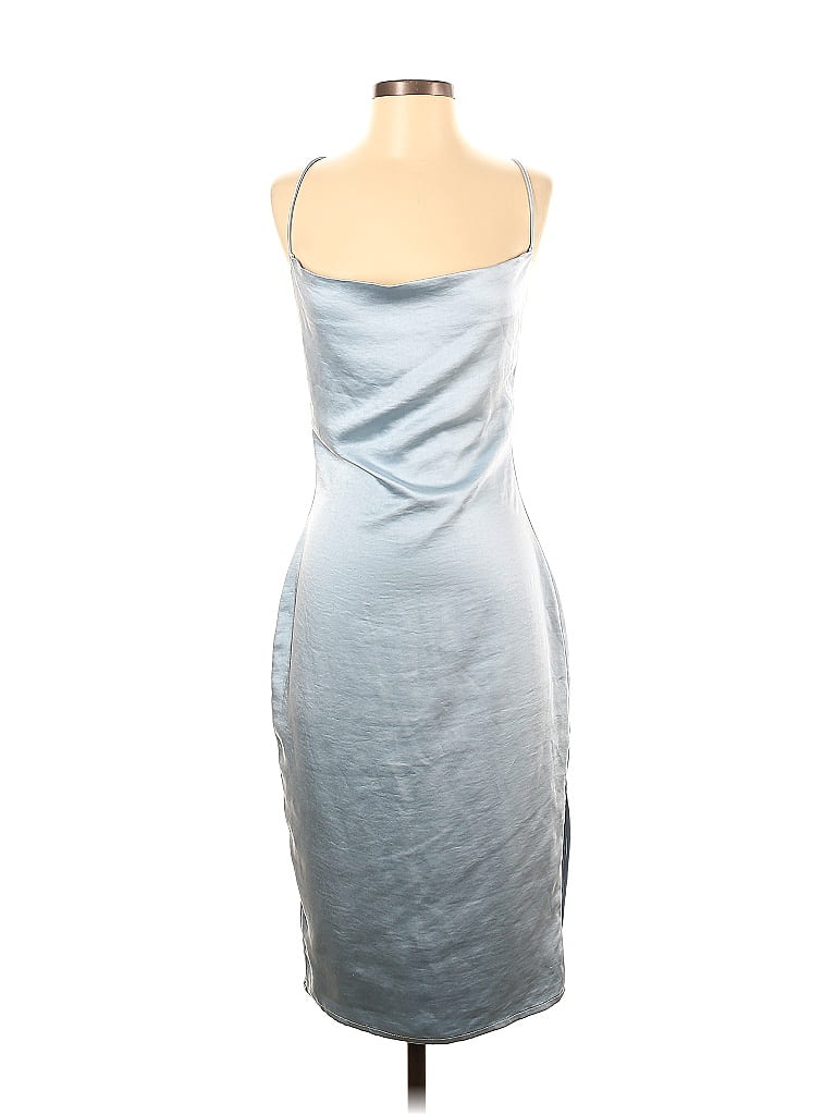 Superdown 100% Polyester Ombre Silver Cocktail Dress Size S - photo 1