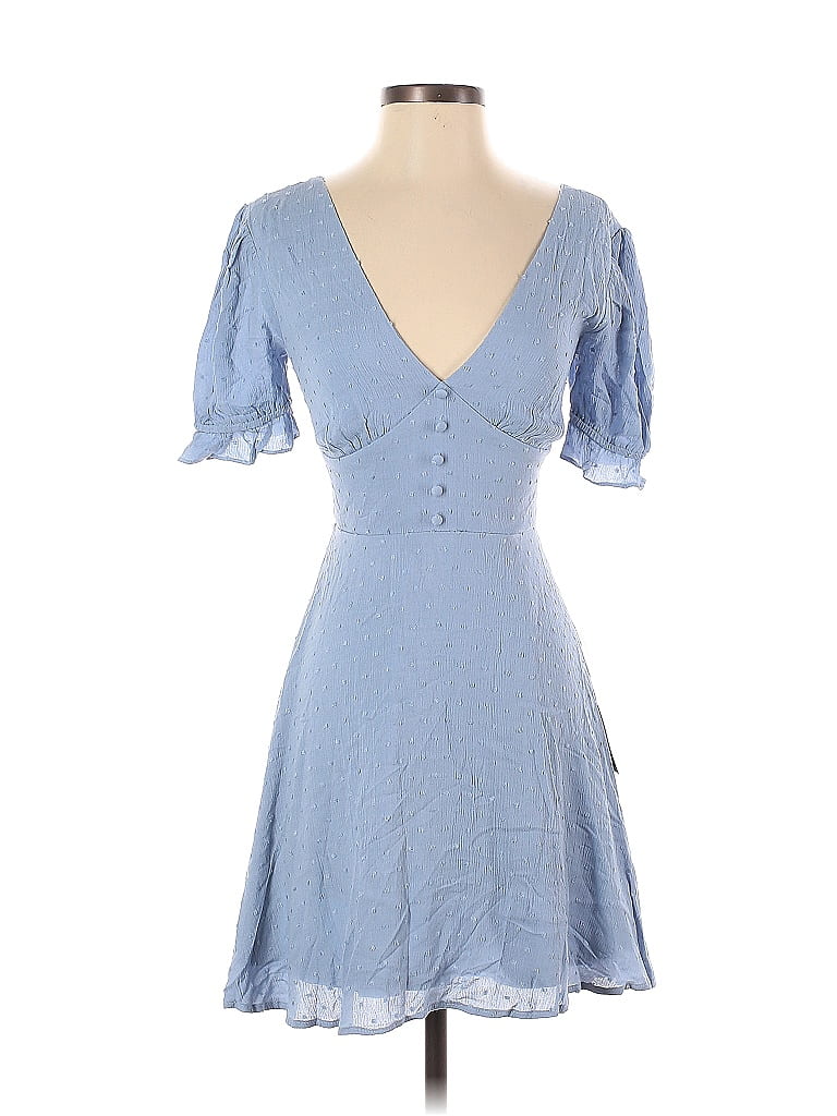 Lulus 100% Rayon Blue Casual Dress Size S - photo 1