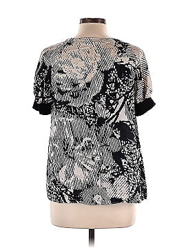 Theory Short Sleeve Silk Top (view 2)