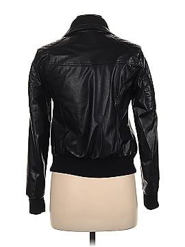 Miss London Faux Leather Jacket (view 2)