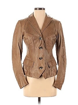 DERERCUNY Faux Leather Jacket (view 1)