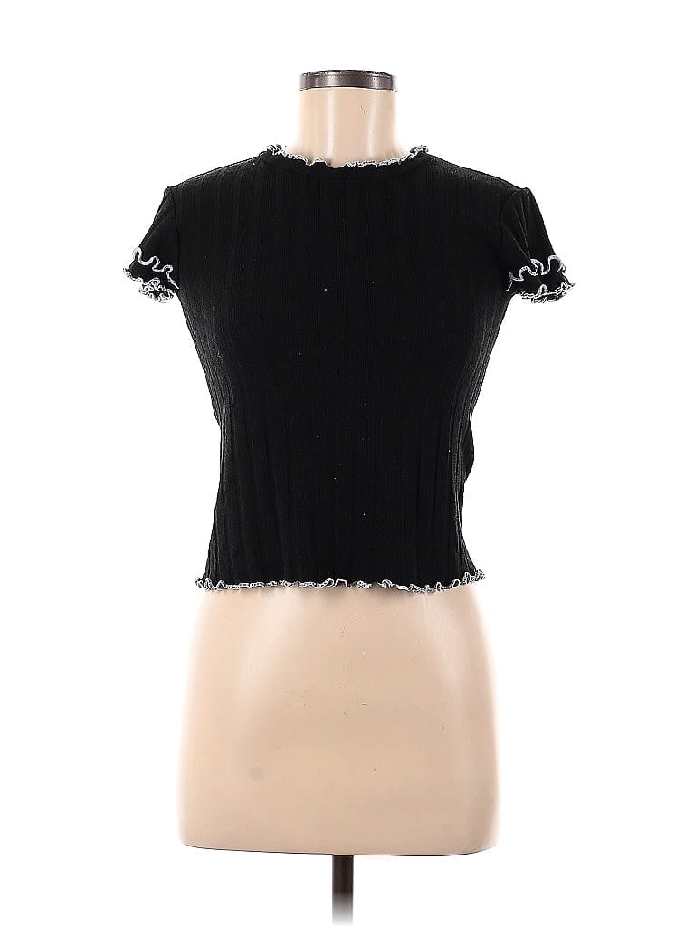 Zara Black Short Sleeve Top Size M - photo 1