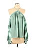 1.State 100% Polyester Green Long Sleeve Blouse Size S - photo 1