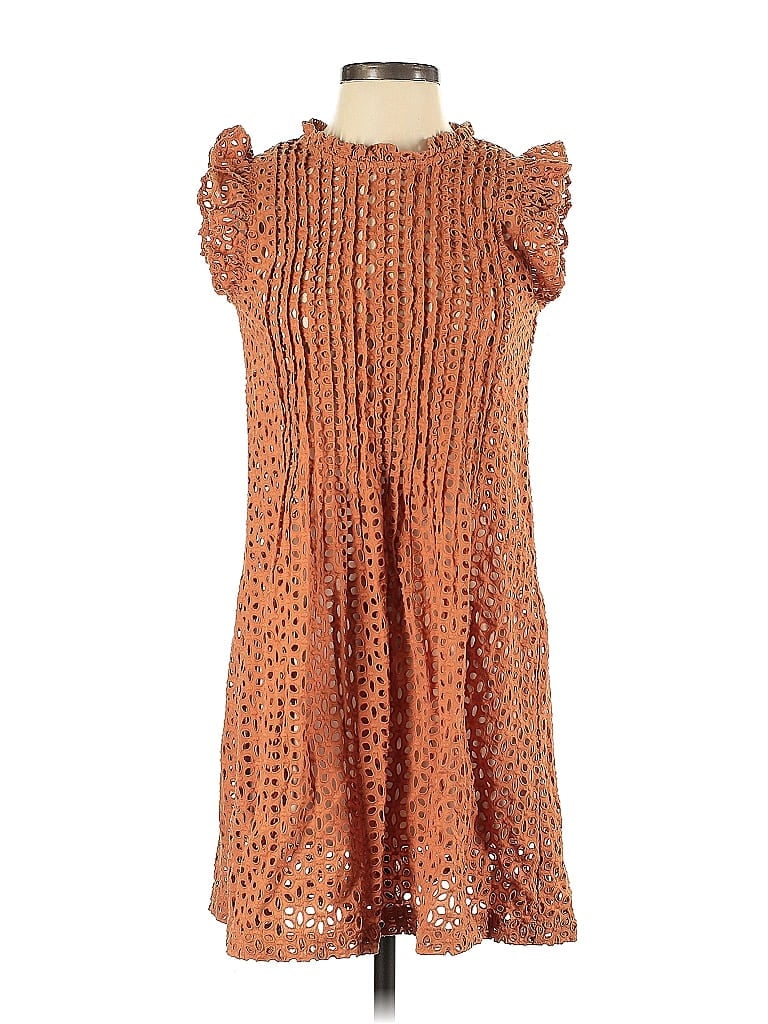 Madewell Tortoise Tweed Orange Casual Dress Size XS - photo 1