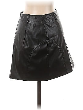 CAPSULE Faux Leather Skirt (view 1)