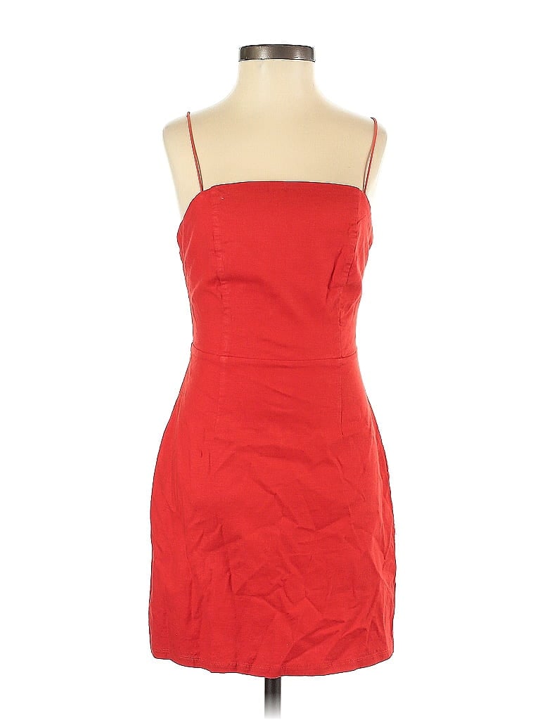 Urban Outfitters Solid Red Casual Dress Size 2 - photo 1