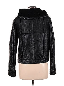 Prada Sherpa Lined Leather Jacket  (view 2)