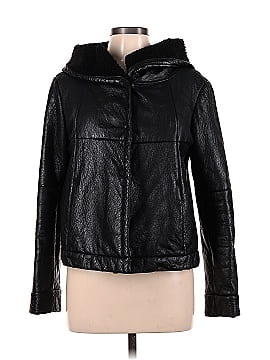 Prada Sherpa Lined Leather Jacket  (view 1)