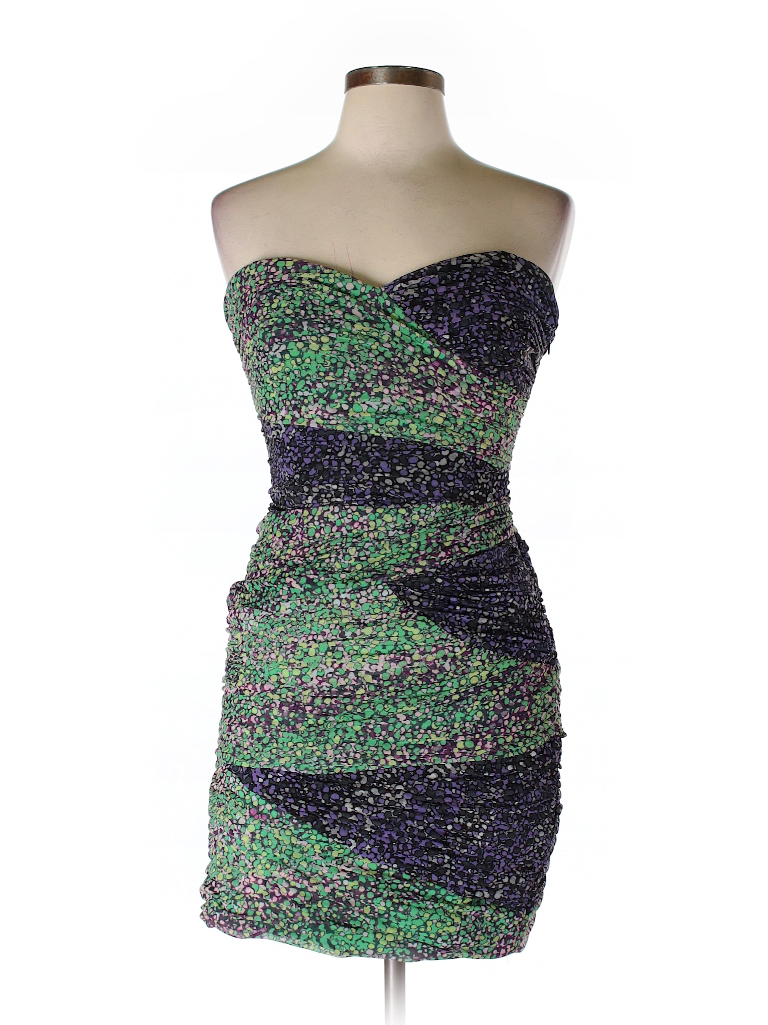 BCBGMAXAZRIA Print Purple Cocktail Dress Size 10 - 96% off | thredUP