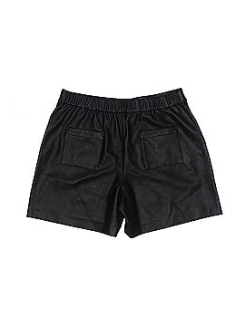 Halogen Faux Leather Shorts (view 2)