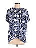 Ann Taylor LOFT Batik Blue Short Sleeve Top Size M - photo 1