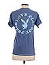 Playboy Acid Wash Print Batik Blue Short Sleeve T-Shirt Size XS - photo 2