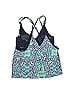 Athleta Paisley Fair Isle Batik Blue Swimsuit Top Size Lg (36D) - photo 2