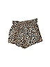 Know One Cares 100% Rayon Animal Print Brown Shorts Size S - photo 2