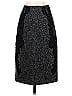 Elie Tahari Jacquard Marled Tweed Brocade Black Casual Skirt Size 2 - photo 1
