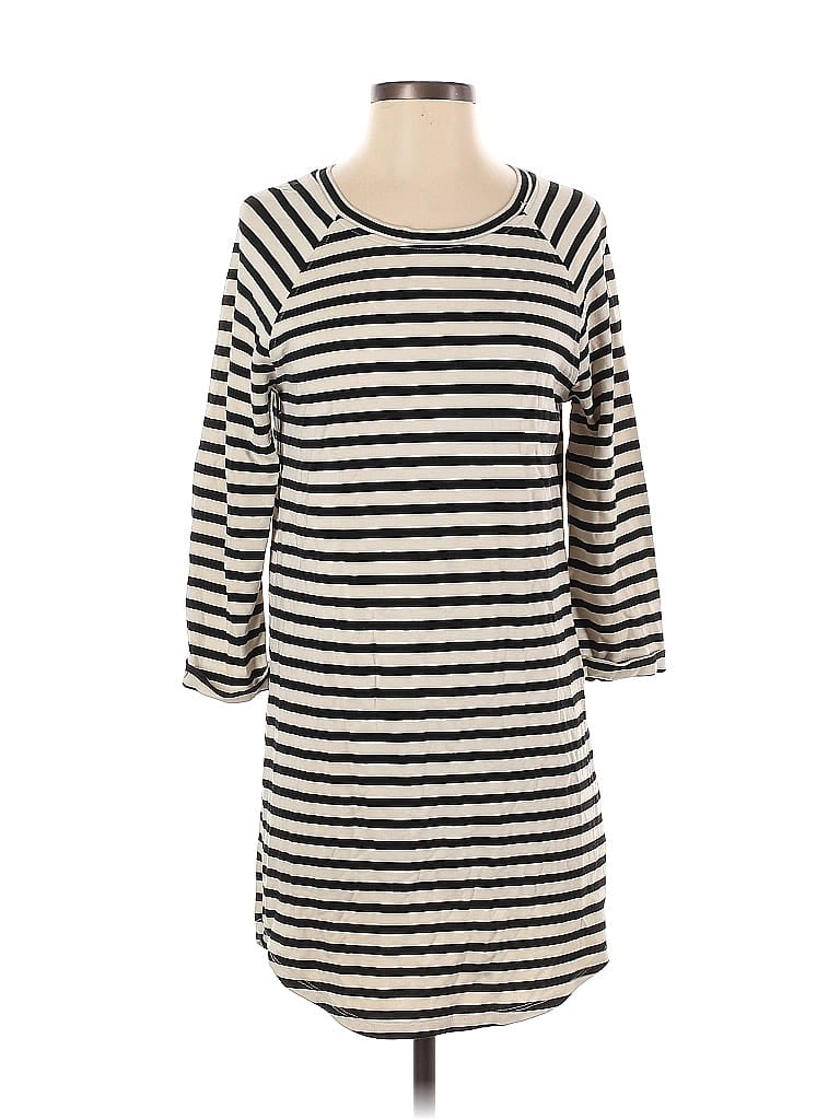 Forever 21 Stripes Ivory Casual Dress Size S - photo 1