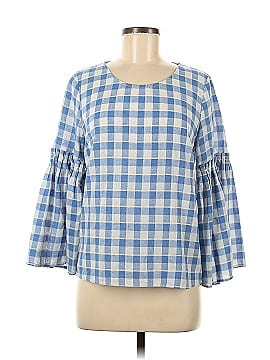 Skies Are Blue Long Sleeve Blouse (view 1)