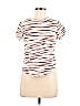 We the Free 100% Cotton Stripes Animal Print Leopard Print Zebra Print Ivory Short Sleeve T-Shirt Size M - photo 1