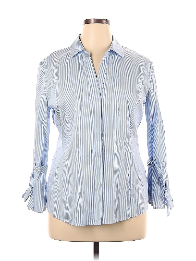 The Limited Blue Long Sleeve Button-Down Shirt Size XL - photo 1