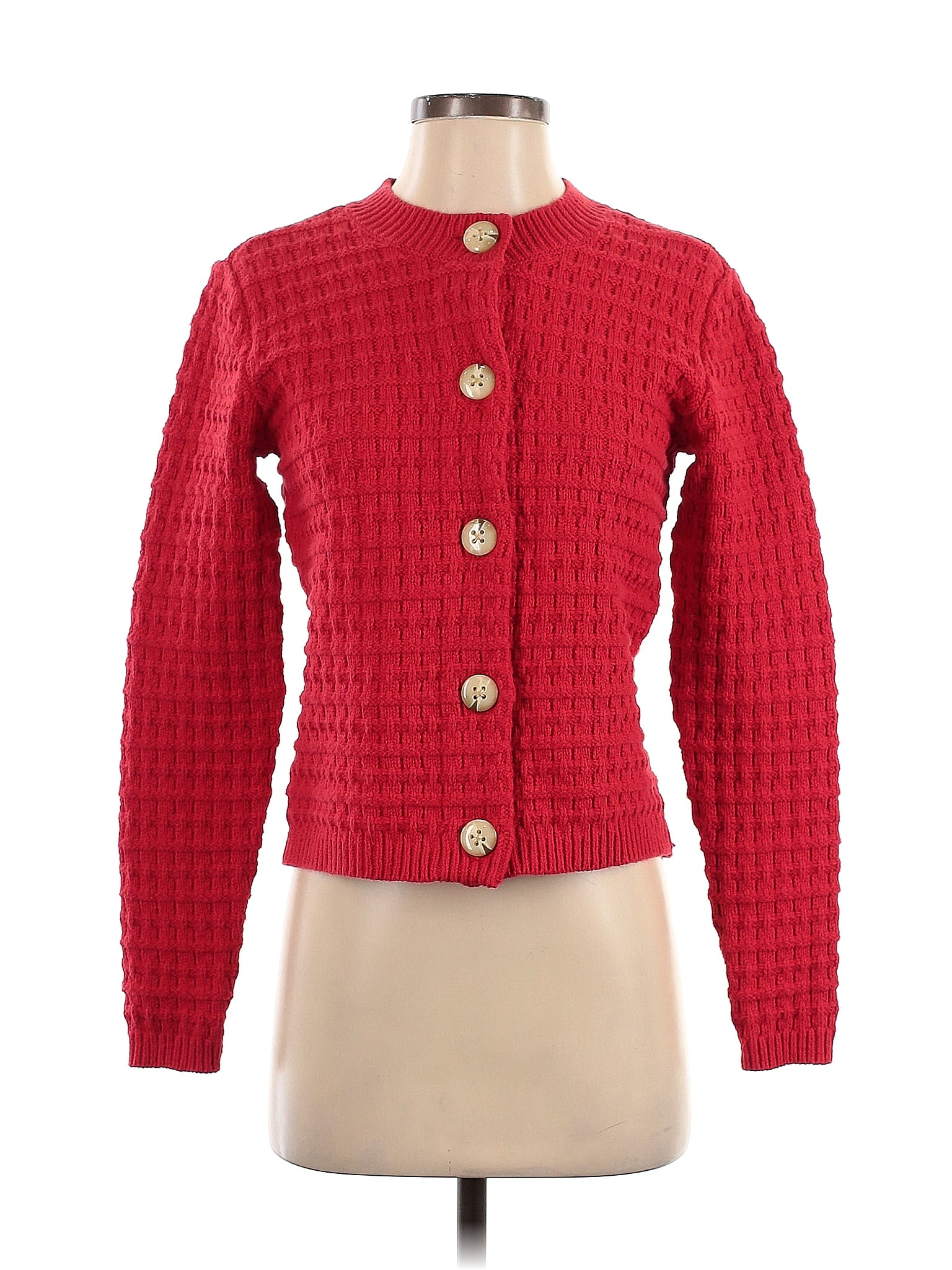 Ann Taylor Red Cardigan Size XS - 74% off | ThredUp